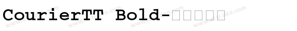 CourierTT Bold字体转换